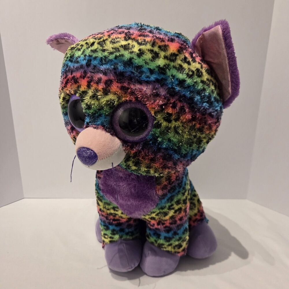 Ty Beanie Boos Trixie JUMBO Leopard 16-17” Justice Exclusive 2015